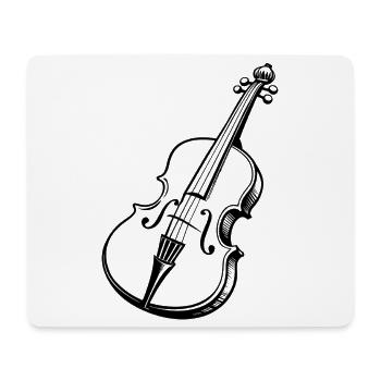 Cello - Mousepad (Querformat) - Weiß - Vorne