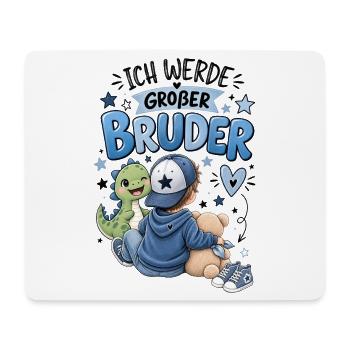 Ich werde Großer Bruder - Mousepad (Querformat) - Weiß - Vorne