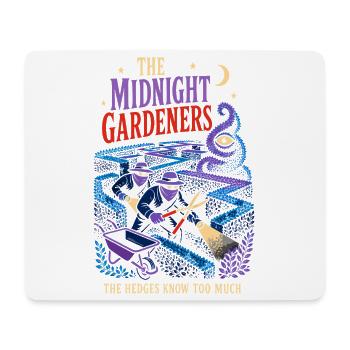 Jardiniers mystérieux de minuit - Tapis de souris (format paysage) - blanc - Devant