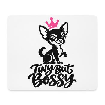 Winzige, aber herrische Chihuahua-Königin - Mousepad (Querformat) - Weiß - Vorne