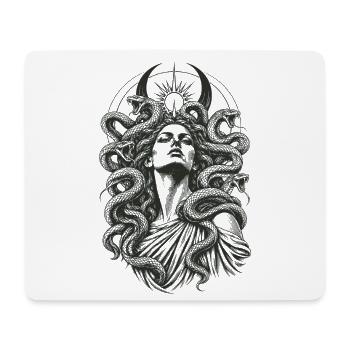 Medusa Schlangen Feminismus Gorgone Mythologie - Mousepad (Querformat) - Weiß - Vorne