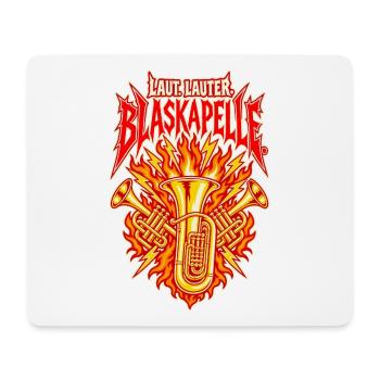 Laut Lauter Blaskapelle - Mousepad (Querformat) - Weiß - Vorne