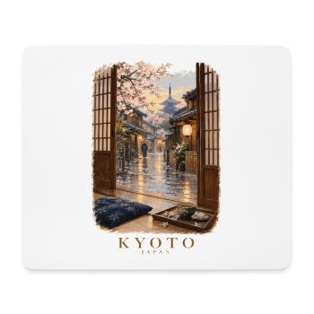 Kyoto Spring durch offene Türen - Mousepad (Querformat) - Weiß - Vorne