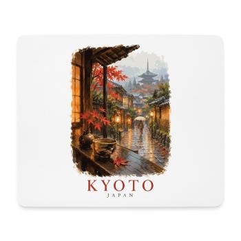Kyoto Japan Vintage Frühlingsanhänger - Mousepad (Querformat) - Weiß - Vorne