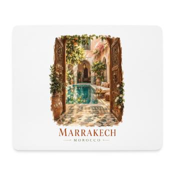 Marrakesch Marokko Vintage-Charme - Mousepad (Querformat) - Weiß - Vorne