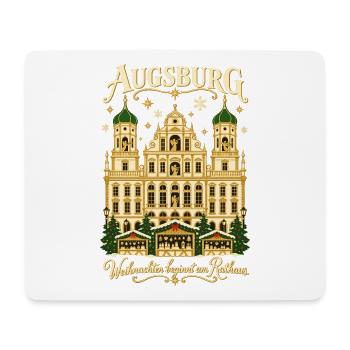 Augsburg Weihnachten am Rathaus - Mousepad (Querformat) - Weiß - Vorne