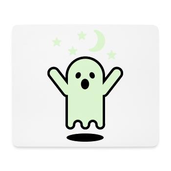Glow in the dark ghost - Mouse Pad (horizontal) - white - Front