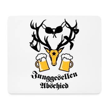Hirsch JGA beer one 3c b - Mouse Pad (horizontal) - white - Front
