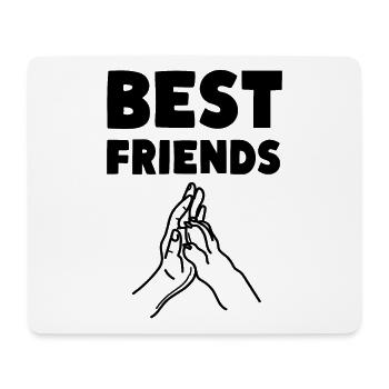 Best Friends Hund Haustier Hunde - Mousepad (Querformat) - Weiß - Vorne
