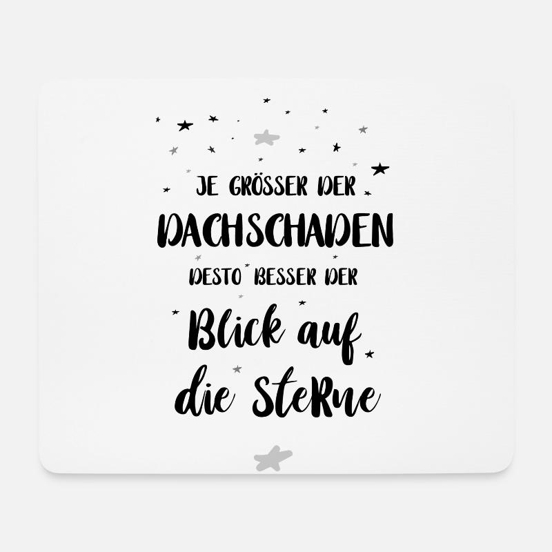 Blick auf die Sterne - Mousepad (Querformat) - Weiß