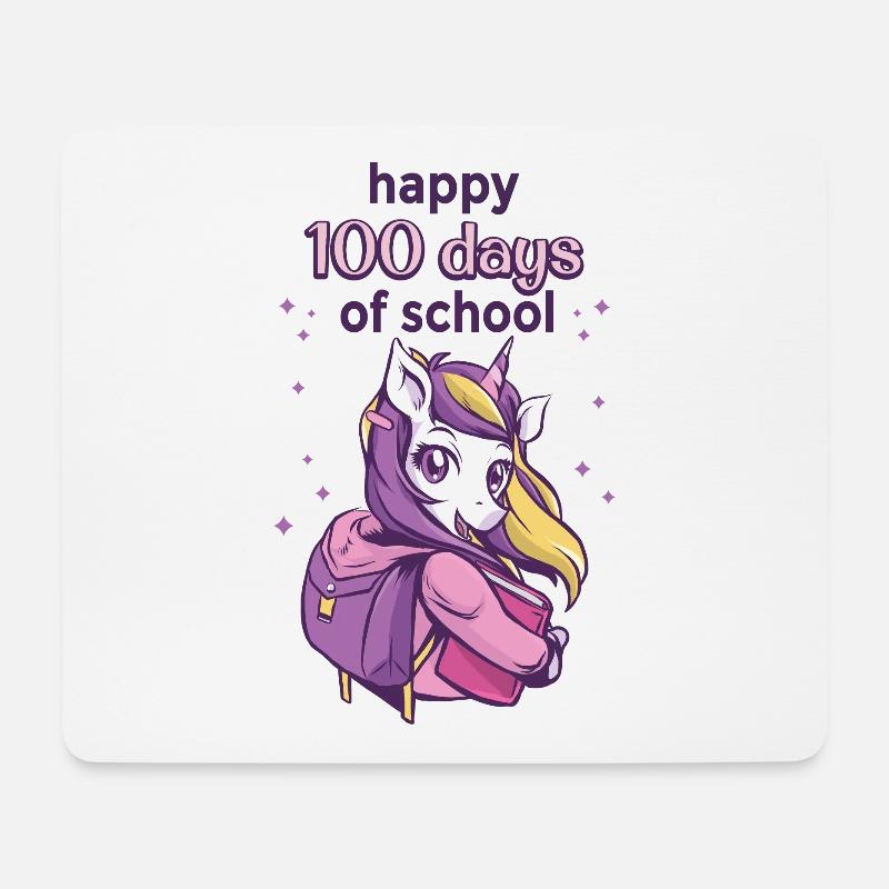 100 Tage Schule, 100. Schultag, 100 Schultage - Mousepad (Querformat) - Weiß