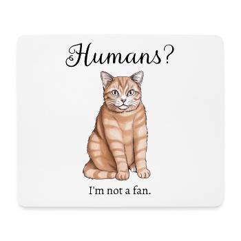 Cats and people - Mouse Pad (horizontal) - white - Front