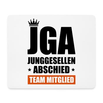 jga junggesellenabschied team - Mousepad (Querformat) - Weiß - Vorne