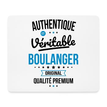 Authentique et véritable boulanger - Original - Tapis de souris (format paysage) - blanc - Devant