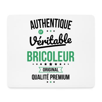 Authentique et véritable bricoleur - Original - Tapis de souris (format paysage) - blanc - Devant