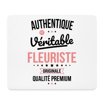 Authentique et véritable fleuriste - Originale - Tapis de souris (format paysage) - blanc - Devant