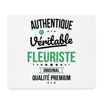 Authentique et véritable fleuriste - Original - Tapis de souris (format paysage) - blanc - Devant