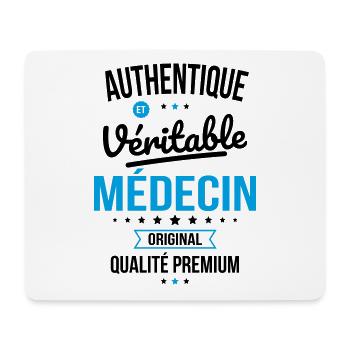 Authentique et véritable médecin - Original - Tapis de souris (format paysage) - blanc - Devant