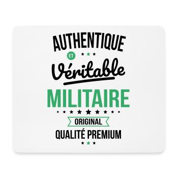 Authentique et véritable militaire - Original - Tapis de souris (format paysage) - blanc - Devant