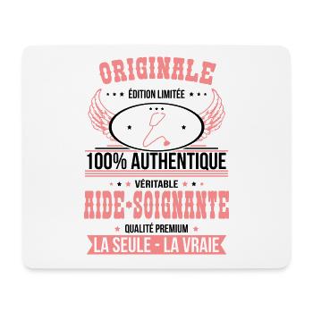 Authentique et véritable aide-soignante Originale - Tapis de souris (format paysage) - blanc - Devant