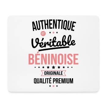 Authentique et véritable Béninoise - Originale - Tapis de souris (format paysage) - blanc - Devant
