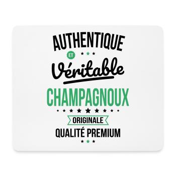 Authentique et véritable Champagnoux - Originale - Tapis de souris (format paysage) - blanc - Devant