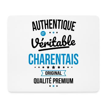 Authentique et véritable Charentais - Original - Tapis de souris (format paysage) - blanc - Devant