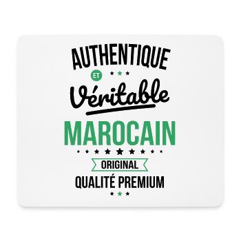 Authentique et véritable Marocain - Original - Tapis de souris (format paysage) - blanc - Devant