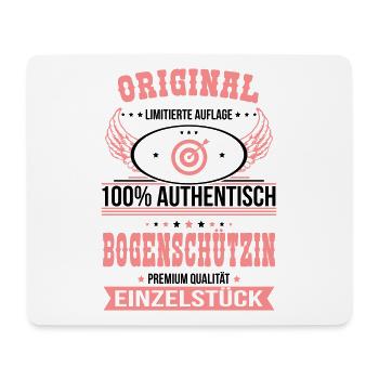 Bogenschützin Original 100% Authentisch - Mousepad (Querformat) - Weiß - Vorne