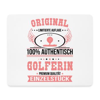 Golferin - Original 100% Authentisch - Mousepad (Querformat) - Weiß - Vorne