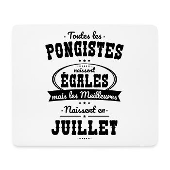 Pongistes égales meilleures naissent en Juillet - Tapis de souris (format paysage) - blanc - Devant