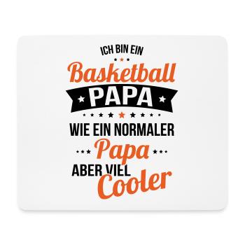 Basketball dad like a normal dad much cooler - Mouse Pad (horizontal) - white - Front