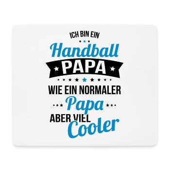 Papa handball comme un papa normal beaucoup plus cool - Tapis de souris (format paysage) - blanc - Devant