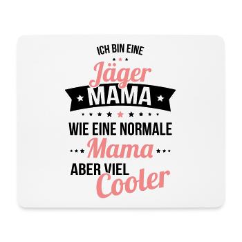 Maman chasseuse comme une maman normale mais beaucoup plus cool - Tapis de souris (format paysage) - blanc - Devant