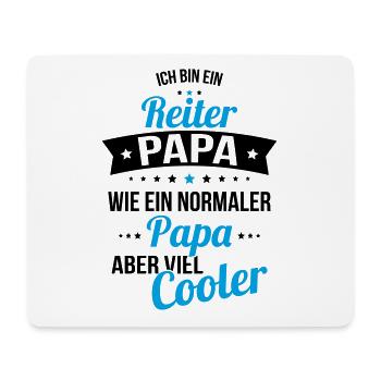 Rider dad like a normal dad but much cooler - Mouse Pad (horizontal) - white - Front