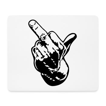 fuck - Tapis de souris (format paysage) - blanc - Devant