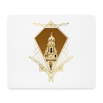 Murcia Spanien Stadt Skyline Gold Ornament - Mousepad (Querformat) - Weiß - Vorne