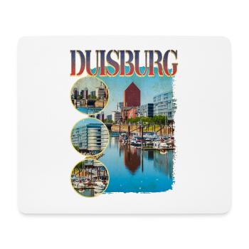 Duisburg Allemagne city skyline home love - Tapis de souris (format paysage) - blanc - Devant