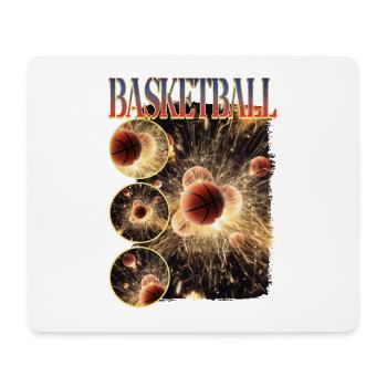 Basketball Basketballer Sport Vintage Retro - Mouse Pad (horizontal) - white - Front
