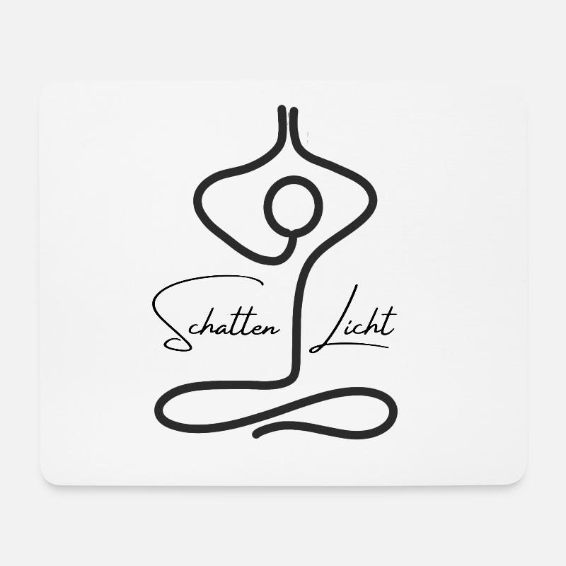 Schatten Licht - Mousepad (Querformat) - Weiß