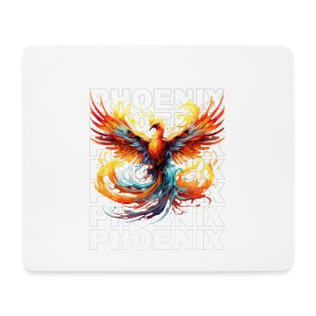 Phoenix Phoenix Fire Flames Mythologie des oiseaux - Tapis de souris (format paysage) - blanc - Devant