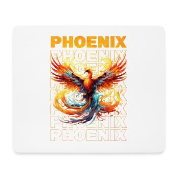 Phoenix Phoenix Fire Flames Mythologie des oiseaux - Tapis de souris (format paysage) - blanc - Devant