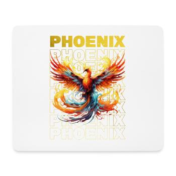 Phoenix Phoenix Fire Flames Mythologie des oiseaux - Tapis de souris (format paysage) - blanc - Devant