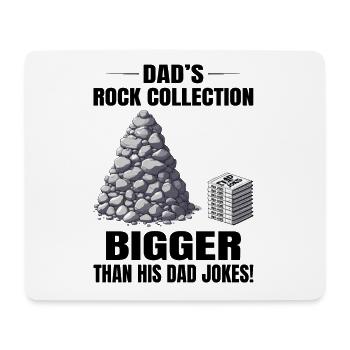 Bergfelsen Sammeln Papa Sammler Humorvoll - Mousepad (Querformat) - Weiß - Vorne