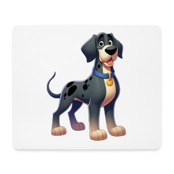 Great Dane 3 - Mouse Pad (horizontal) - white - Front