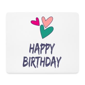 ALLES GUTE ZUM GEBURTSTAG. ALLES GUTE ZUM GEBURTSTAG. JAHRESTAG. - Mousepad (Querformat) - Weiß - Vorne