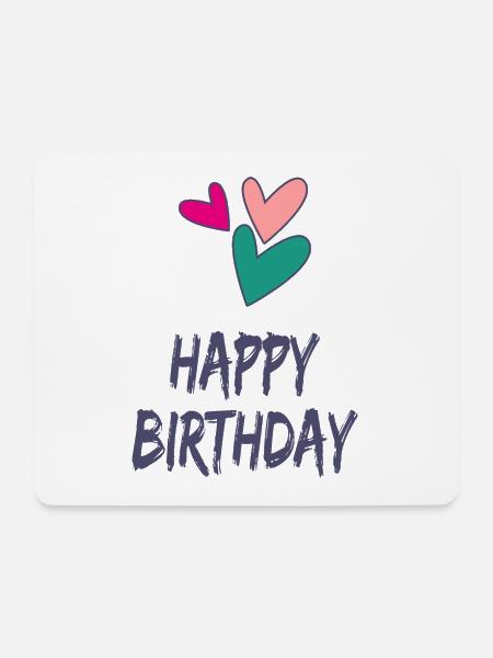 ALLES GUTE ZUM GEBURTSTAG. ALLES GUTE ZUM GEBURTSTAG. JAHRESTAG. - Mousepad (Querformat) - Weiß