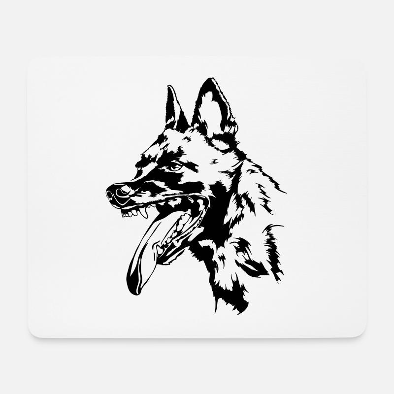 BELGIAN MALINOIS Maligator Hundesport Wilsigns - Mousepad (Querformat) - Weiß