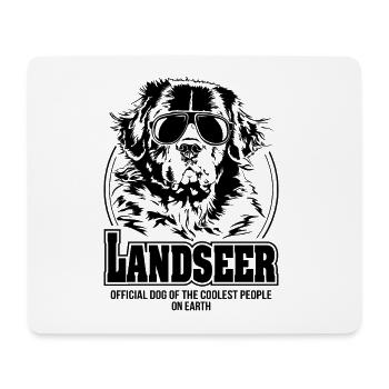 LANDSEER les chiens les plus cool disent Wilsigns - Tapis de souris (format paysage) - blanc - Devant