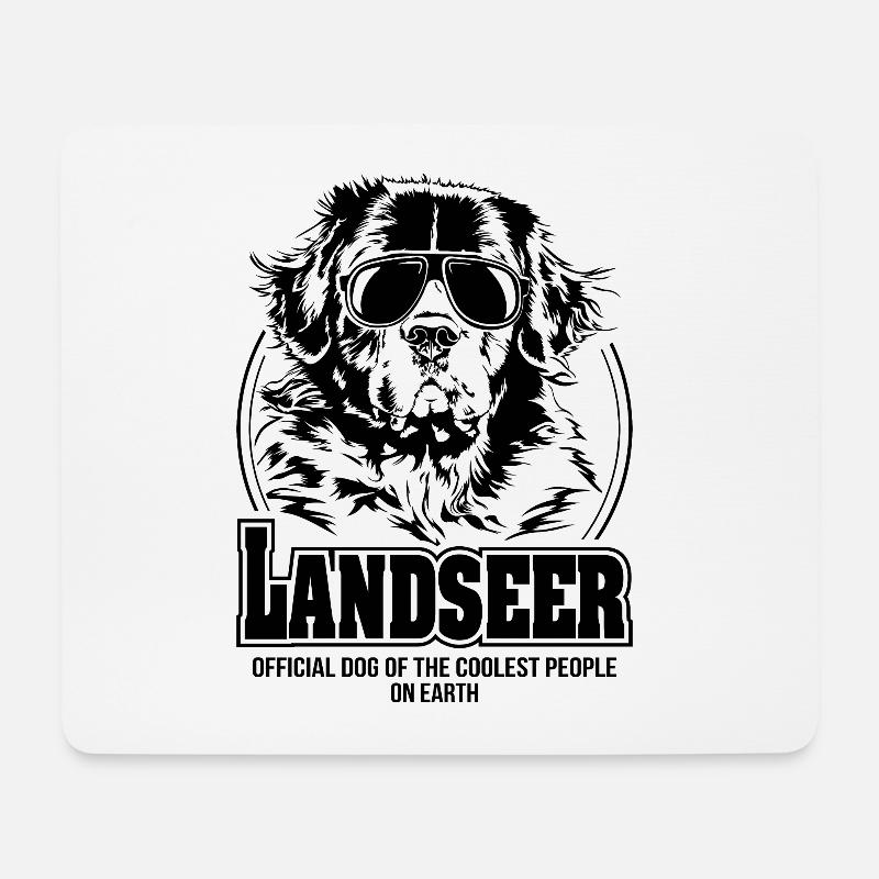 LANDSEER coolest people Hunde Spruch Wilsigns - Mousepad (Querformat) - Weiß